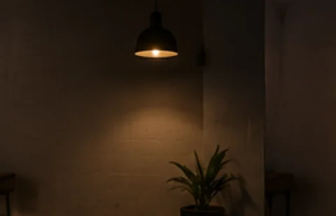 Blank wall before projection — Be Kind