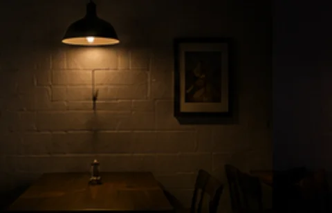 Blank wall before projection — Boutique Floral