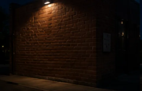 Blank wall before projection — Focus on the Good