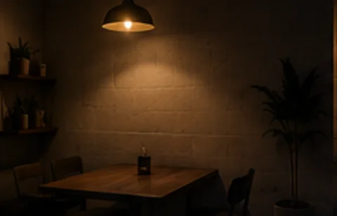 Blank wall before projection — Open Heart