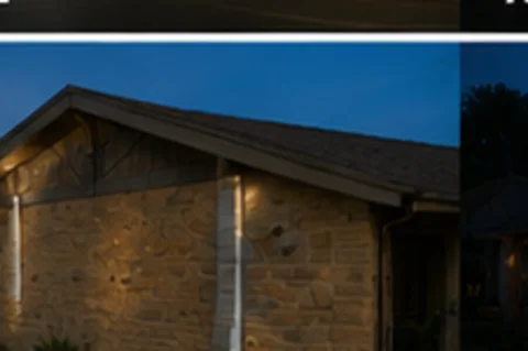 Blank wall before projection — Stonefield Tavern