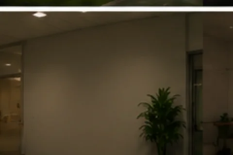 Blank wall before projection — Welcome Home