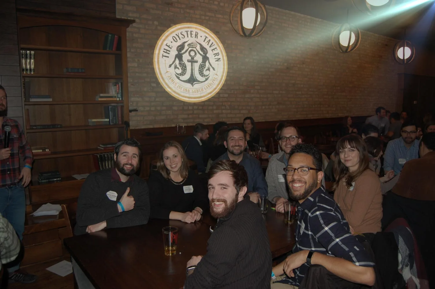 Bar projection under normal venue lighting — Average setting