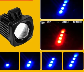 Forklift reversing light and the row of LED dots it projects