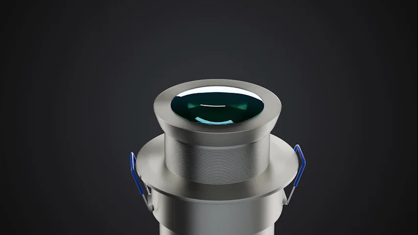 Single-lens gobo projector product render