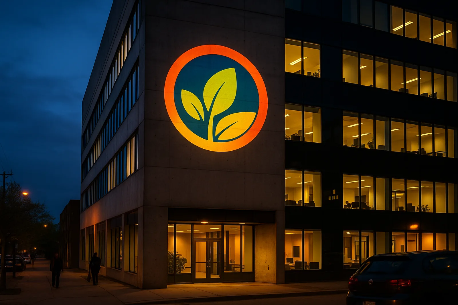 Building projection preview