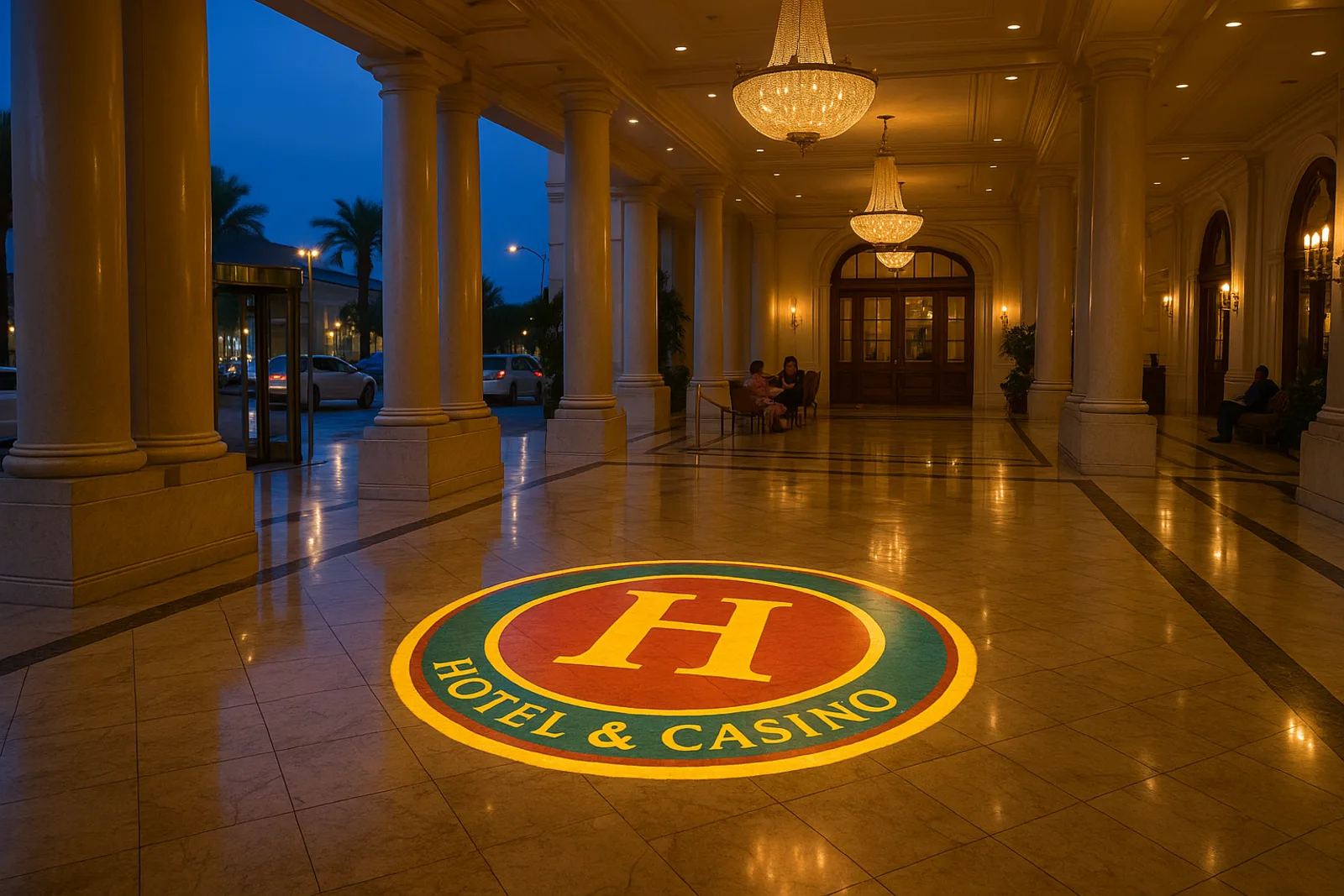 Hotel Lobby projection preview