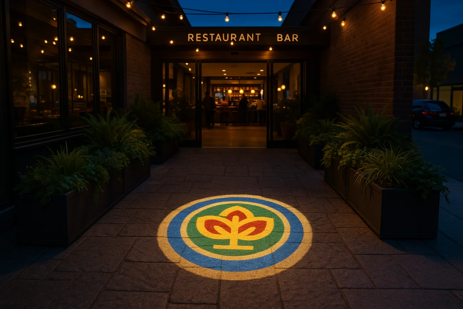 Restaurant projection preview