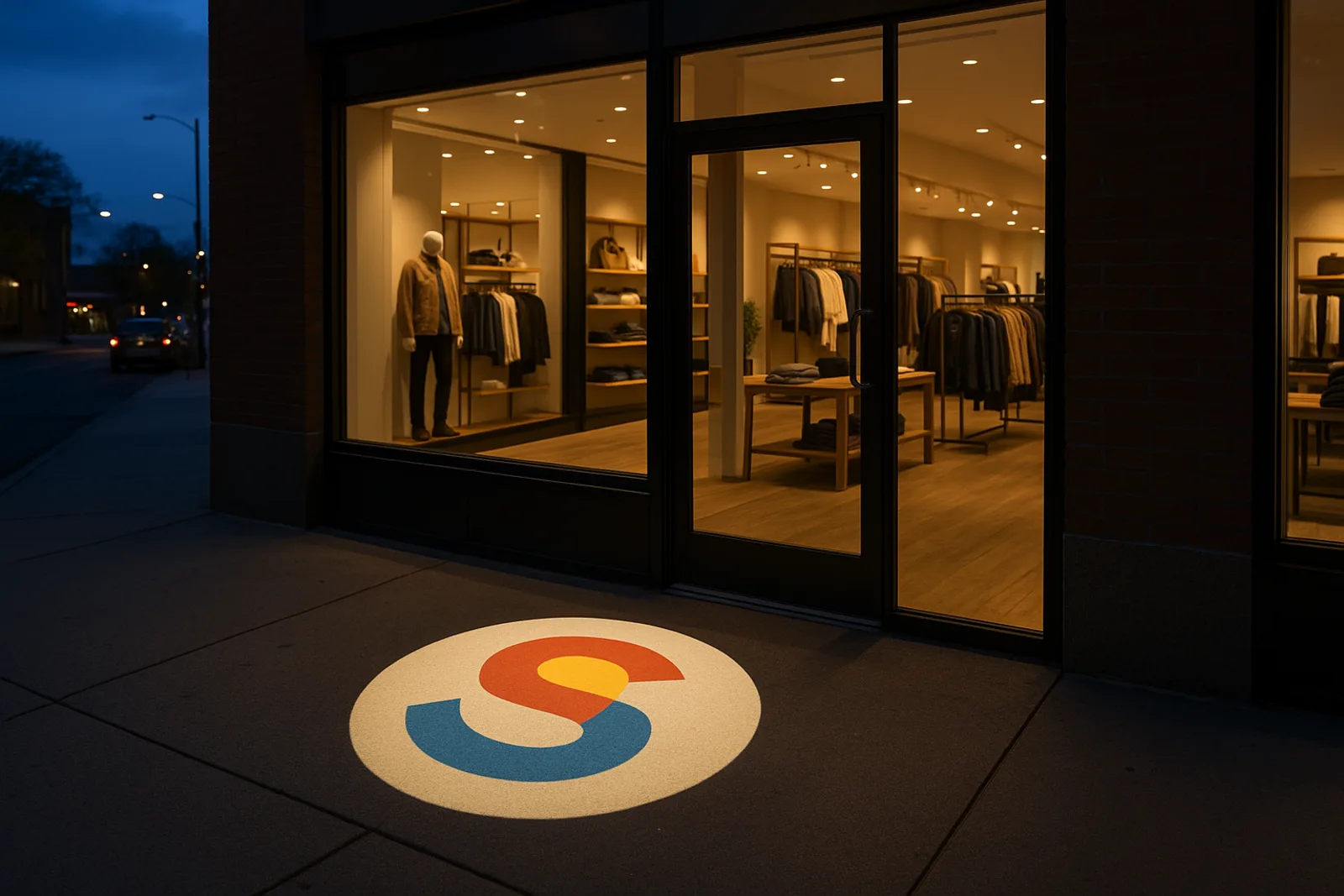 Storefront projection preview