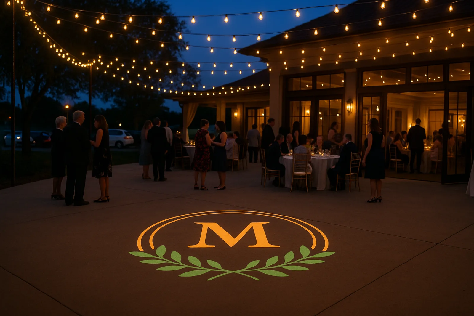 Wedding & Chapel Pack projection in use