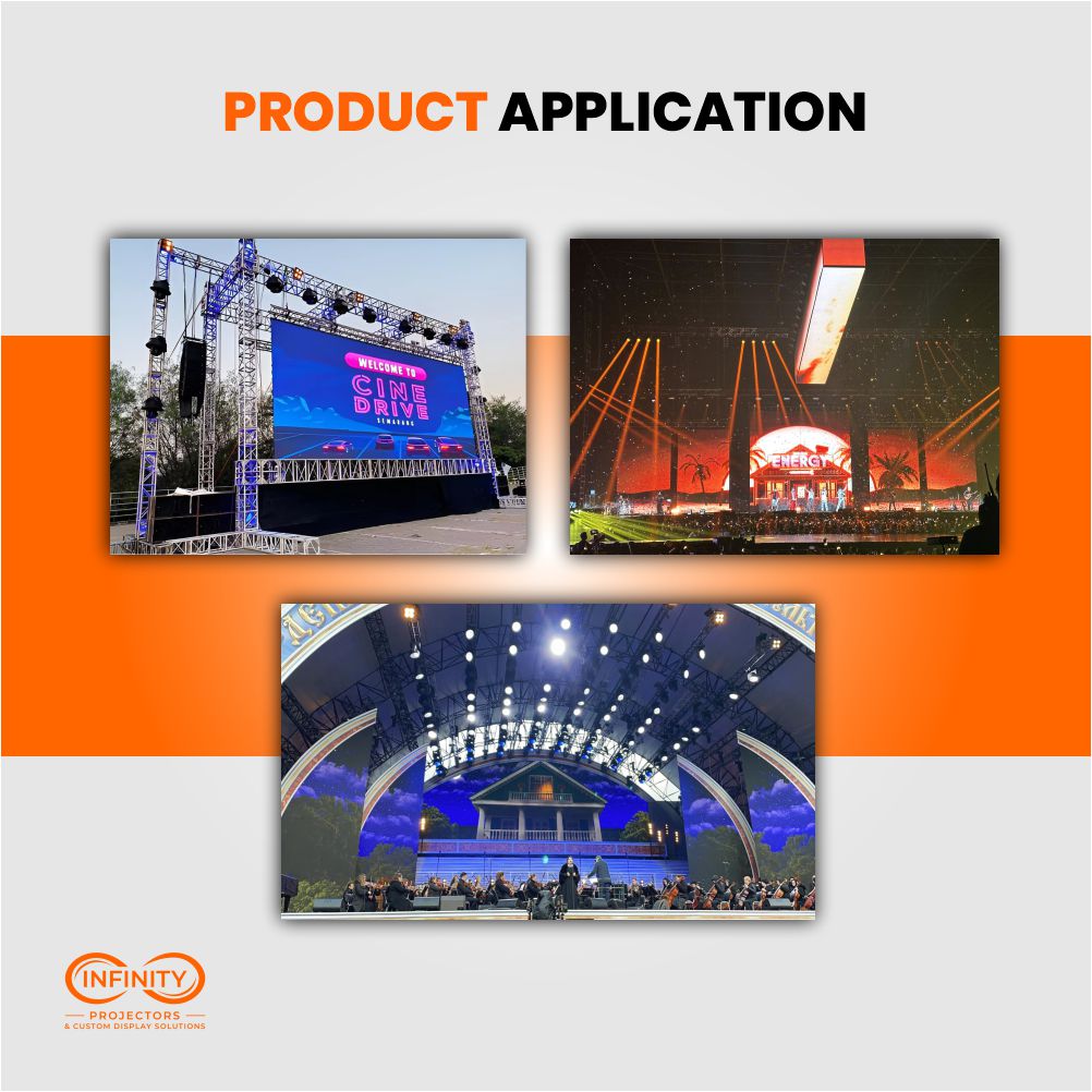 Infinity Video Walls Outdoor P3.9mm LED Video Wall Panel 500 x 500 mm-IP65