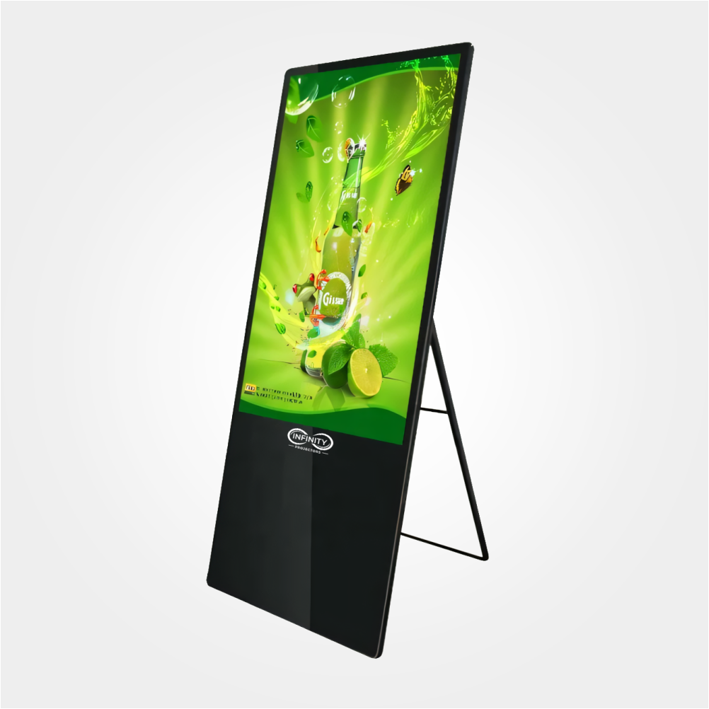 Foldable Digital Signage Displays 43"-55" Portable Video Screens