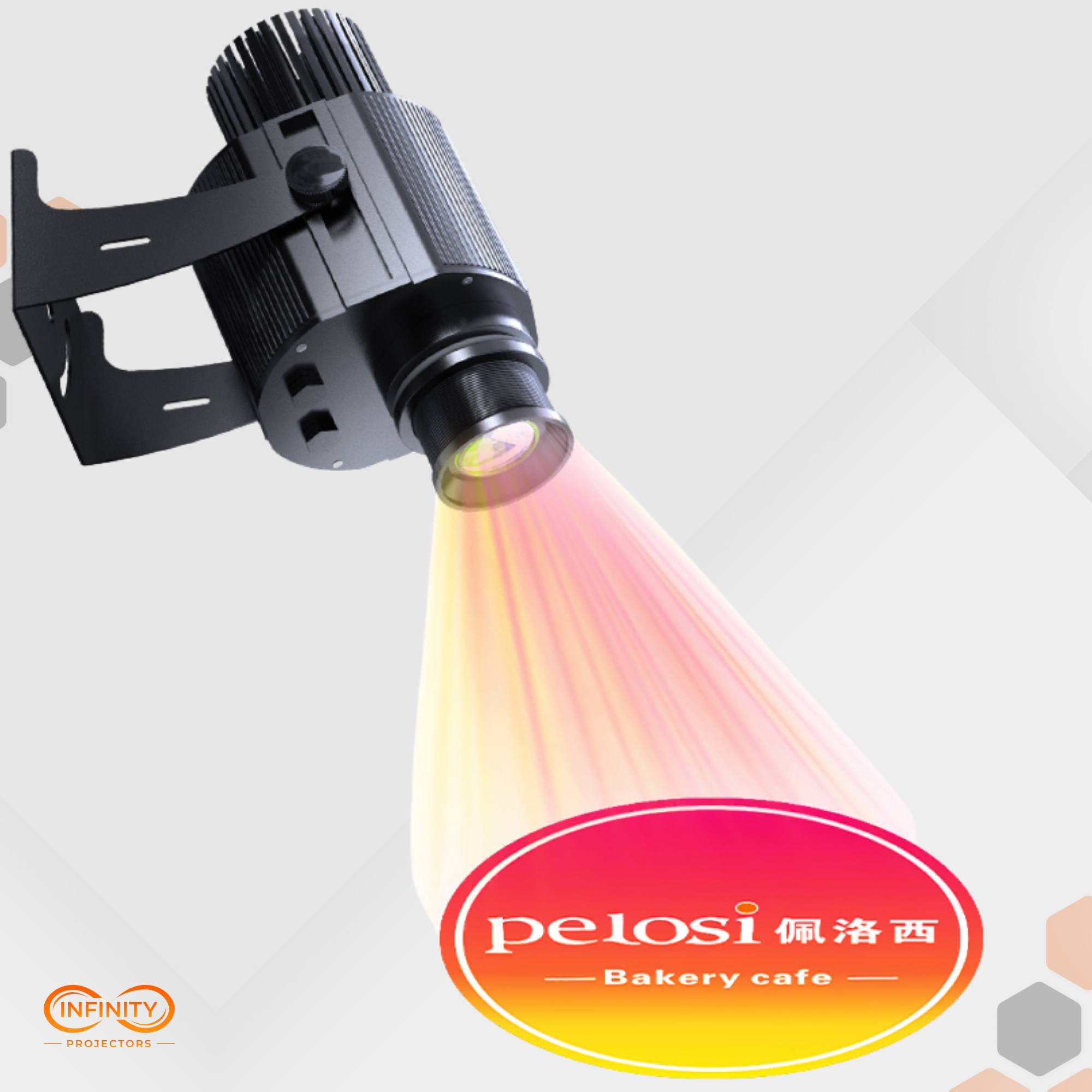 Color Gradient Changing Gobo Projector | 15w-100w