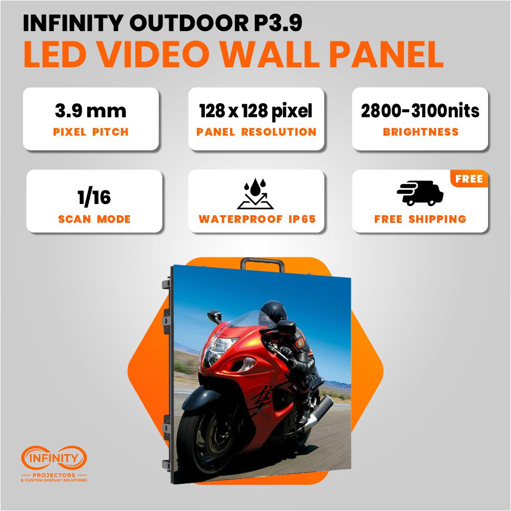 Infinity Video Walls Indoor P1.9mm LED Video Wall Panel 500 x 500 mm