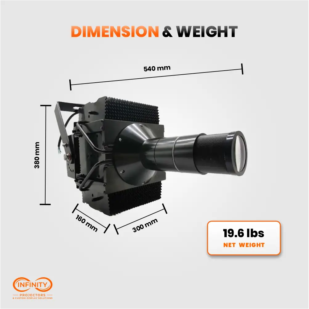 High Power Industrial Static Logo Projector