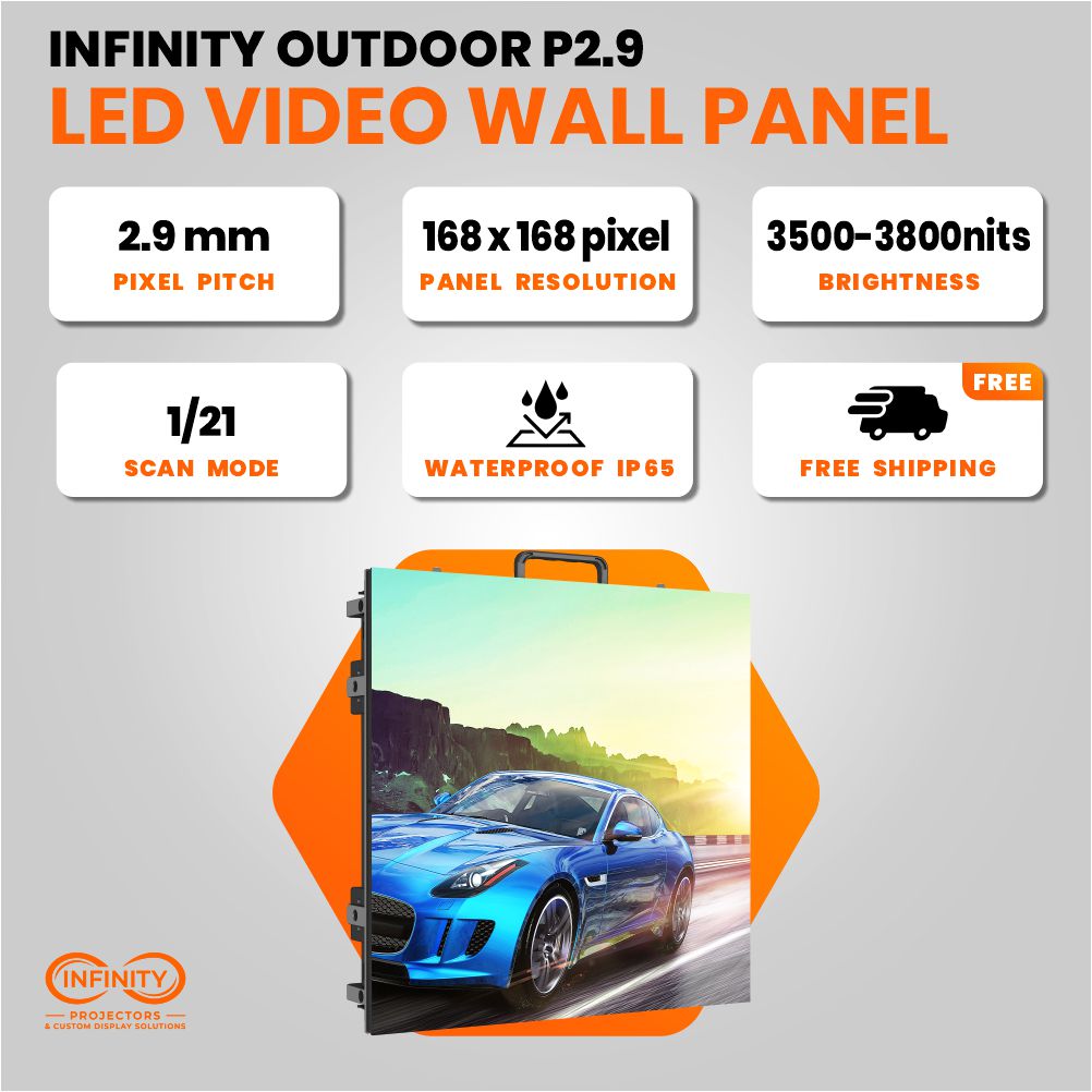 Infinity Video Walls Indoor P1.9mm LED Video Wall Panel 500 x 500 mm