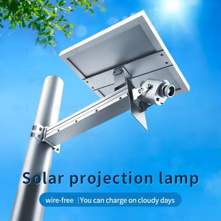 Solar-Powered Gobo Projector – Illuminate Anywhere, Plug-Free | 20W - 60W