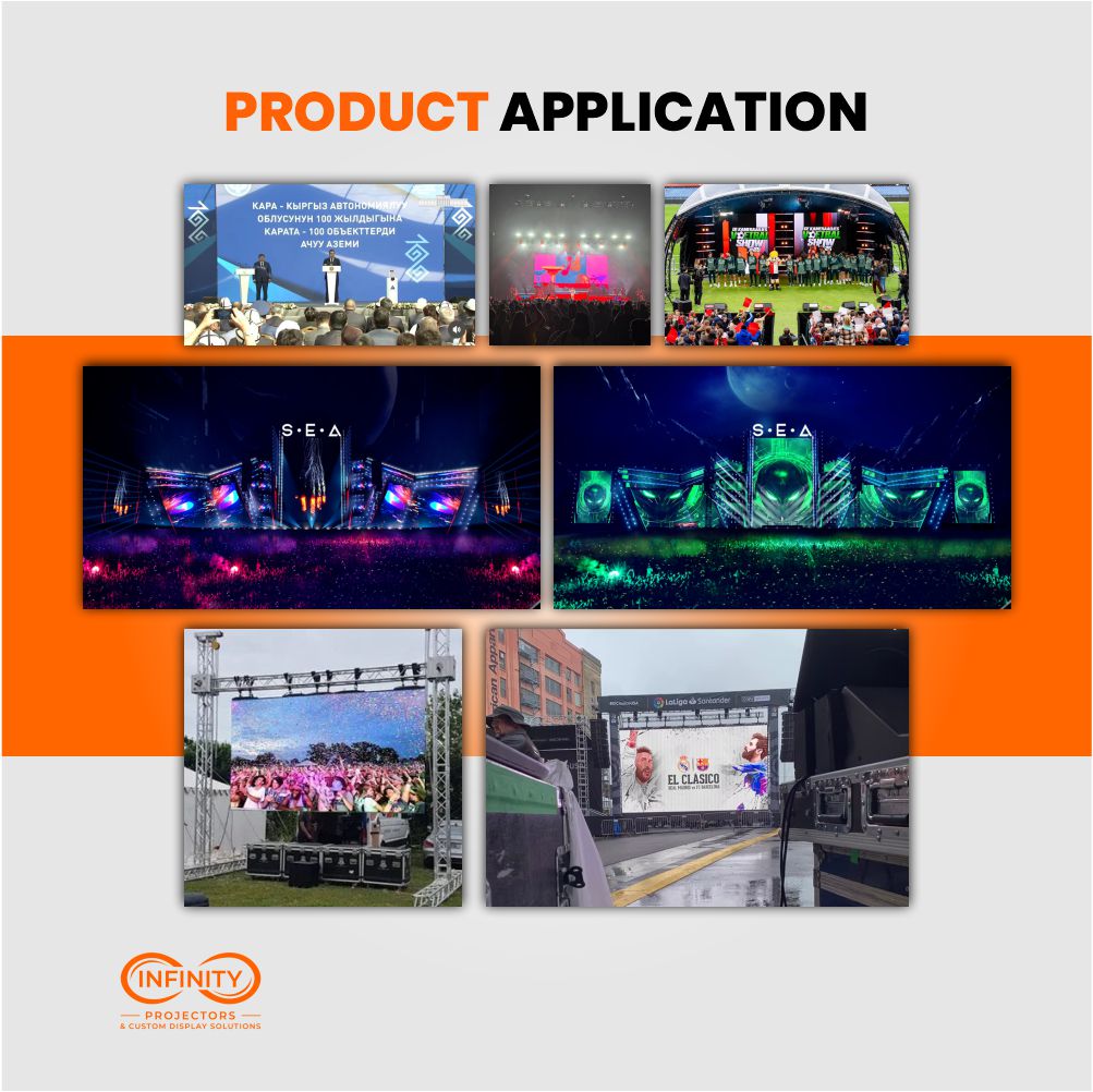 Infinity Video Walls Outdoor P3.9mm LED Video Wall Panel 500 x 500 mm-IP65