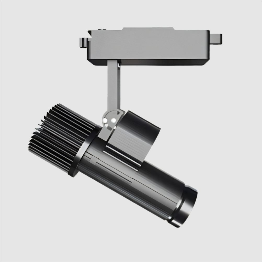 track mounted gobo projector
