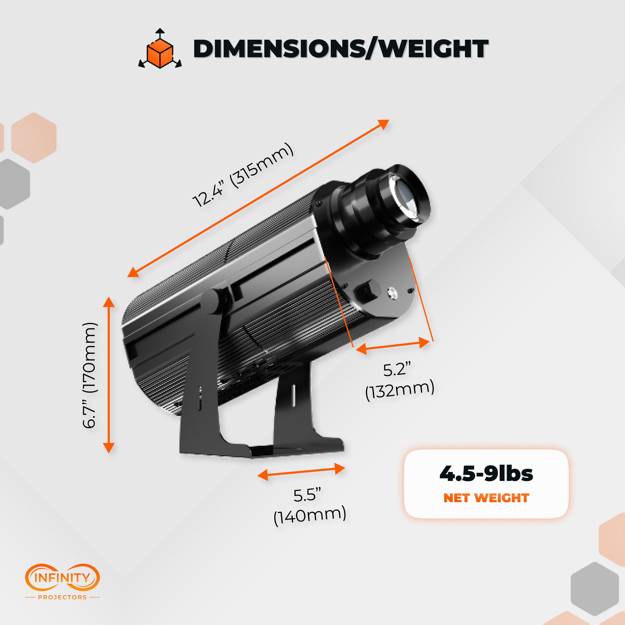 High Wattage Outdoor Gobo Projector | 150w-1500w