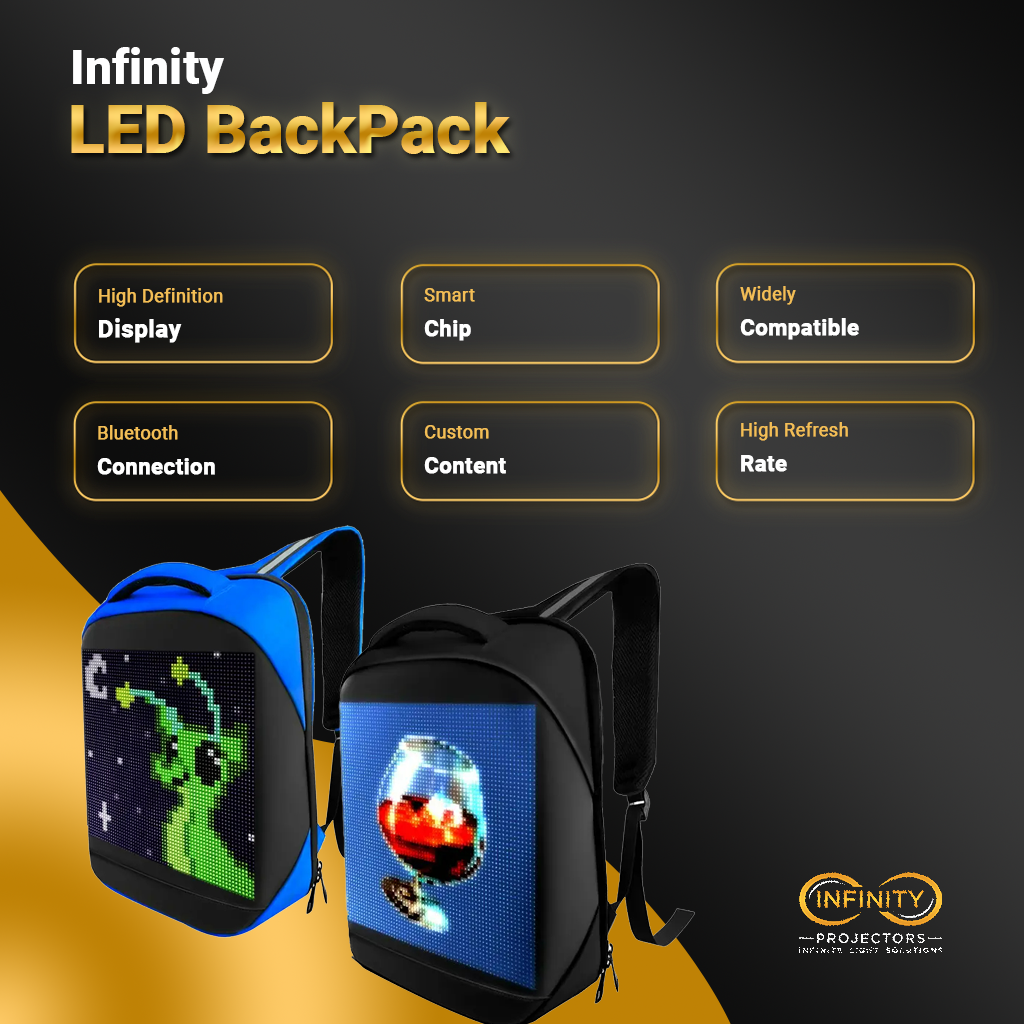 Fun LED Backpack With Wifi and Bluetooth