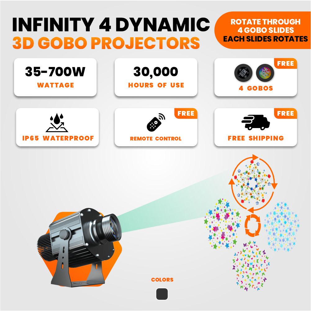 Infinity 4Gobo Spin Projector | 35W - 700W