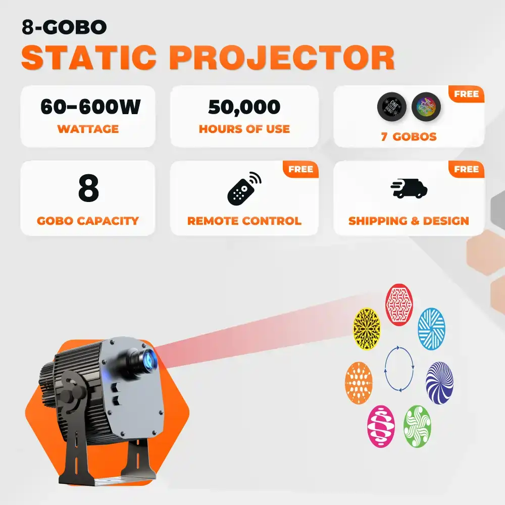 8 Gobo Projectors