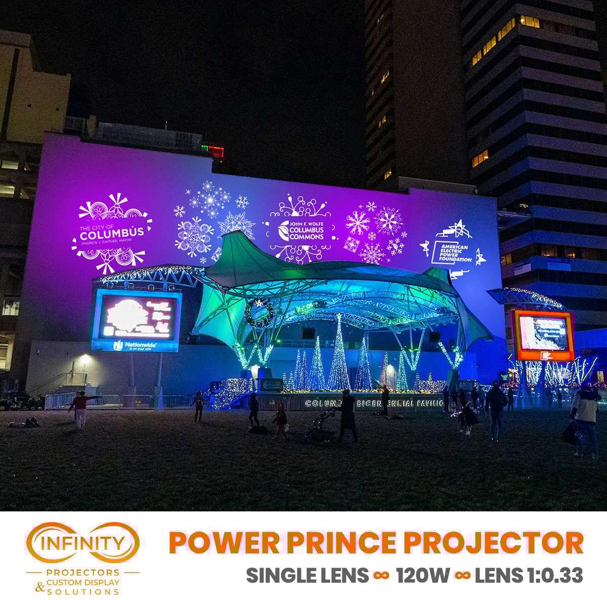 Power Prince Gobo Projector 120W