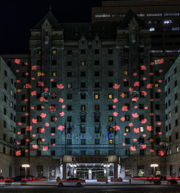 outdoor projector - newyear