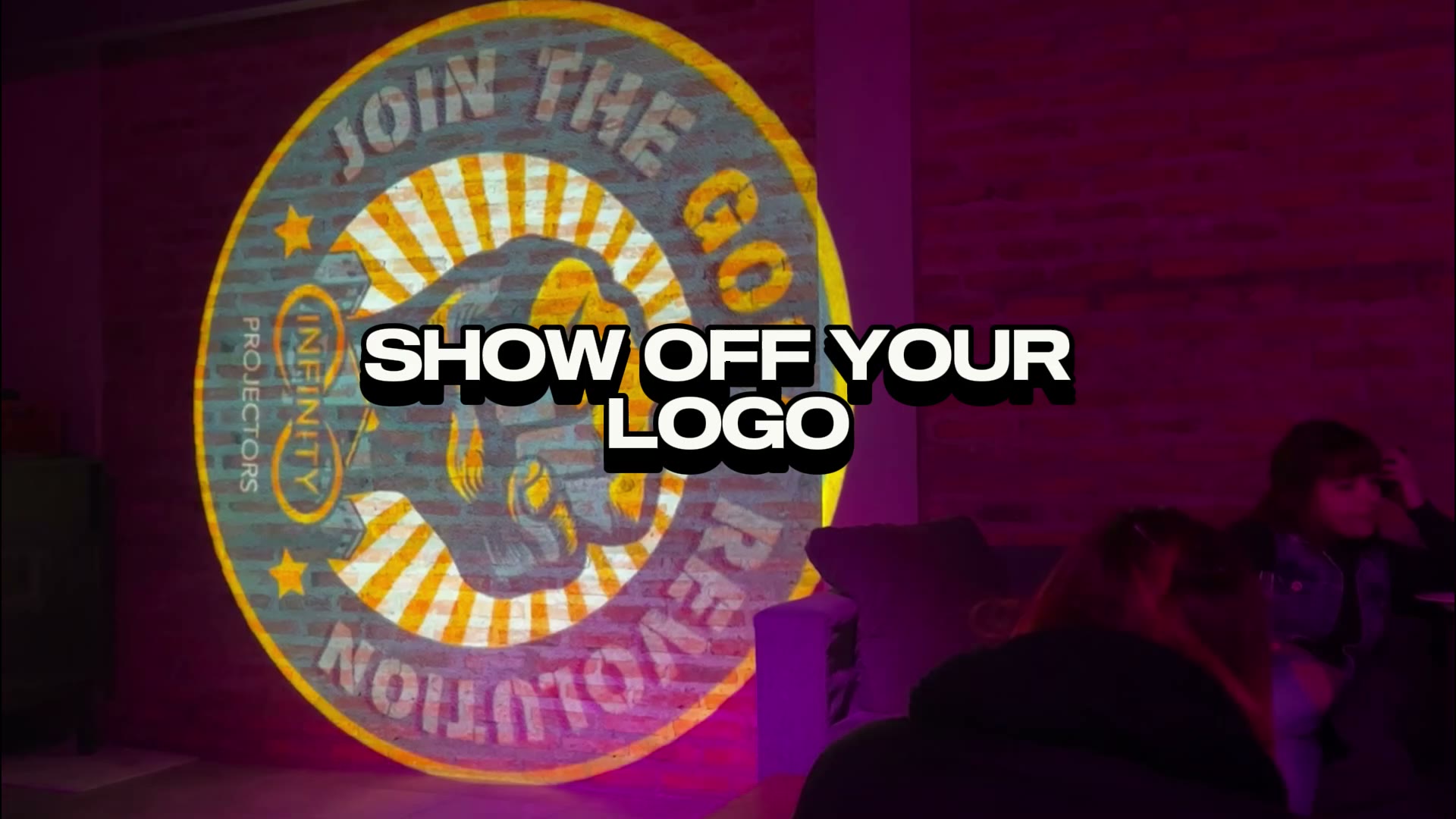 Show off your logo on any wall